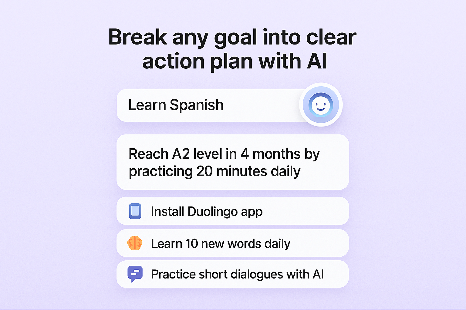 Break any goal into clear action plan with AI demonstration